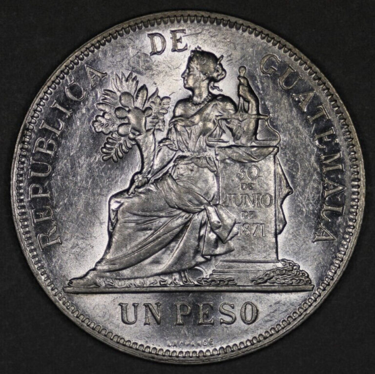 Read more about the article 1896 Guatemala Silver Peso Lustrous