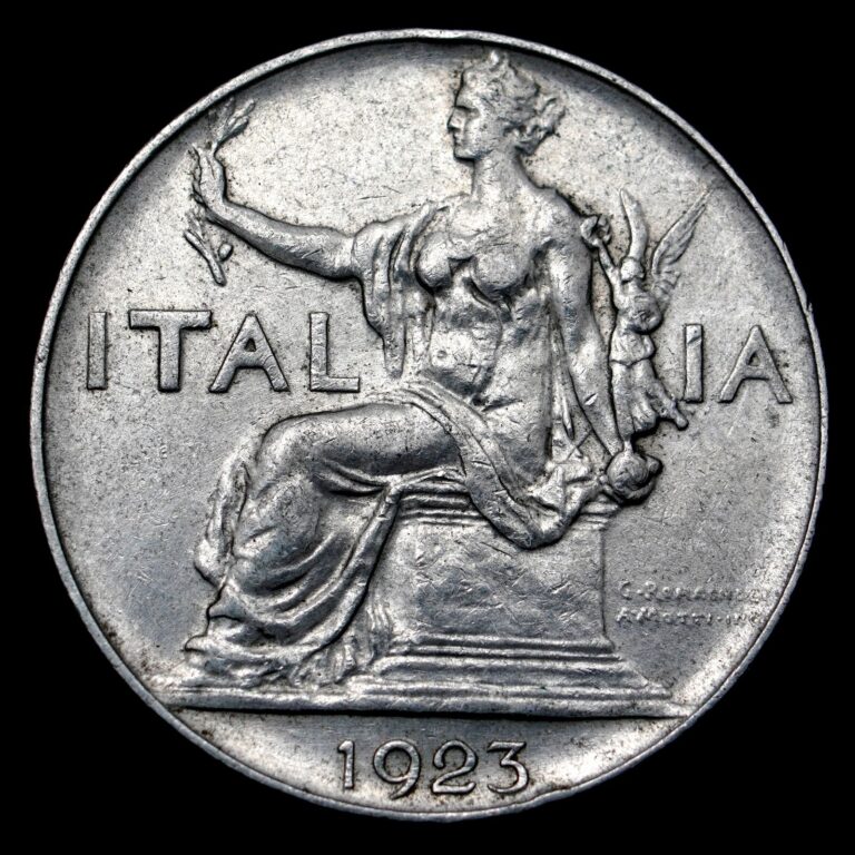 Read more about the article 1923 Italy 1 Lira (Italia Seduta) Coin  km62 – Great Coin