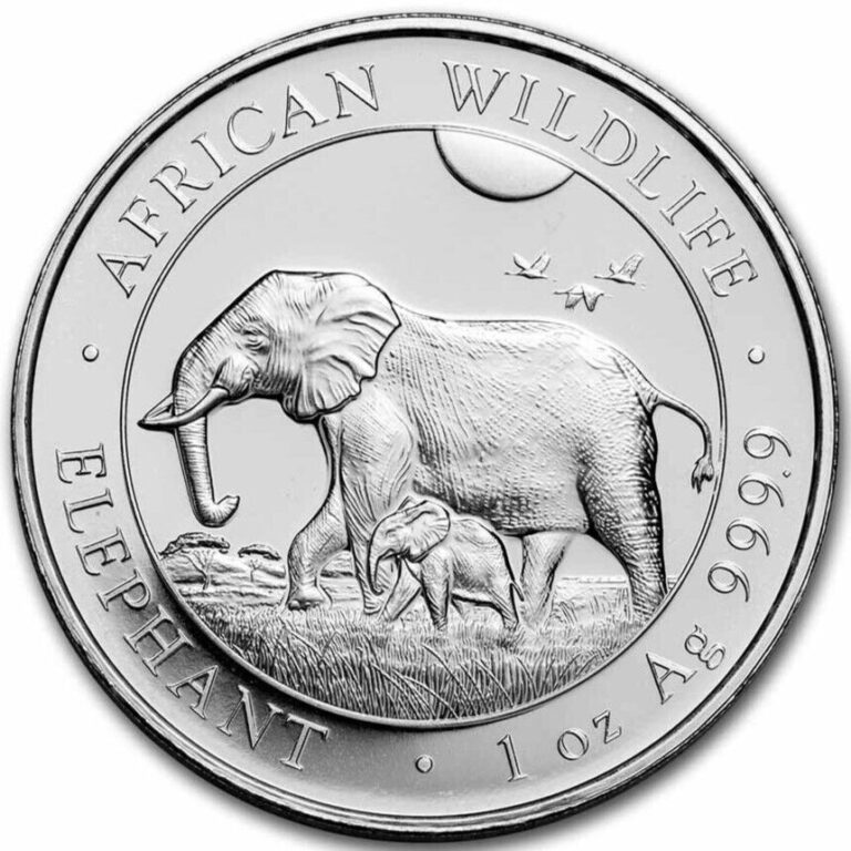 Read more about the article 2022 Somalia 1 oz Silver Elephant – Bavarian State Mint  BU / PL