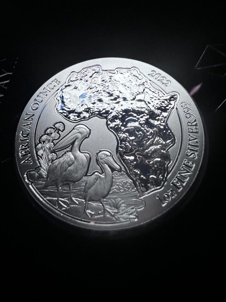 Read more about the article 2022 1 Oz Silver Rwanda Pelican Africa