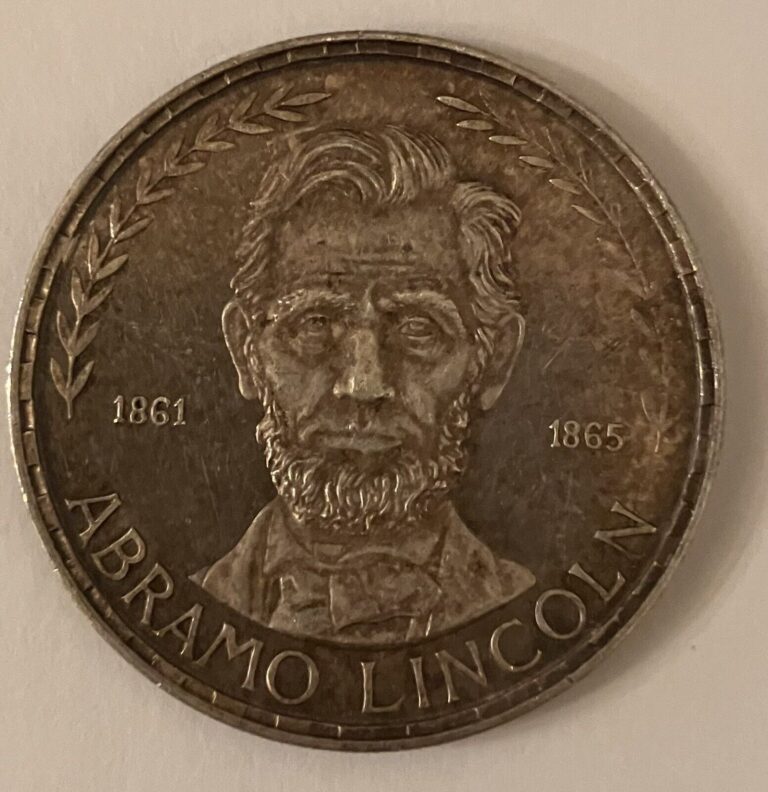 Read more about the article Rep De Guiana Coin  Abramo Lincoln  Very Rare  Hard To Find  Must Have.