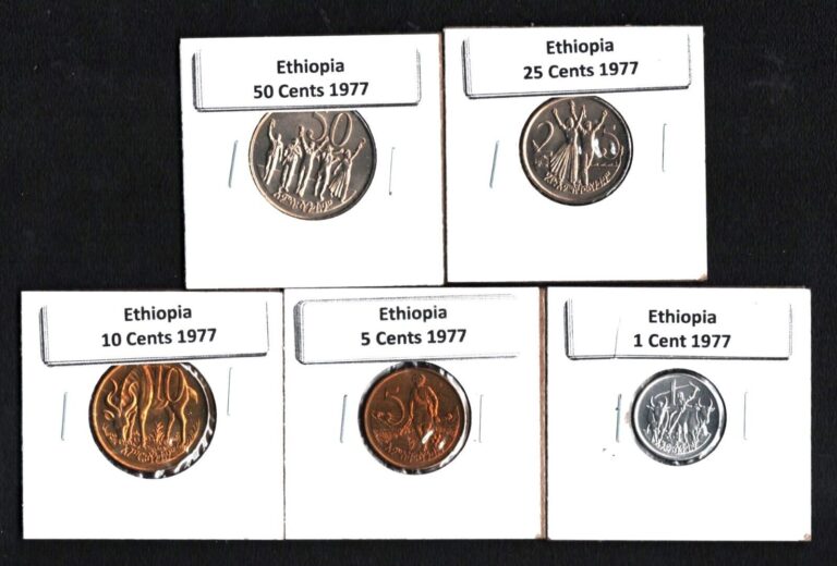 Read more about the article ETHIOPIA 1977 SET OF 5 COINS