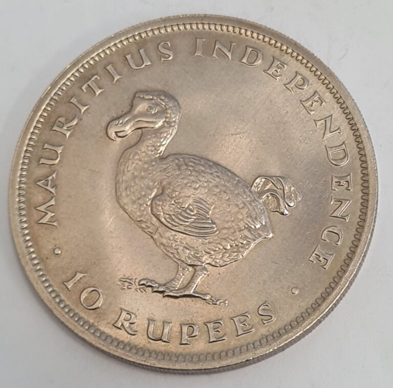 Read more about the article 1971 MAURITIUS 10 RUPEE COIN CELEBRATING INDEPENDENCE.