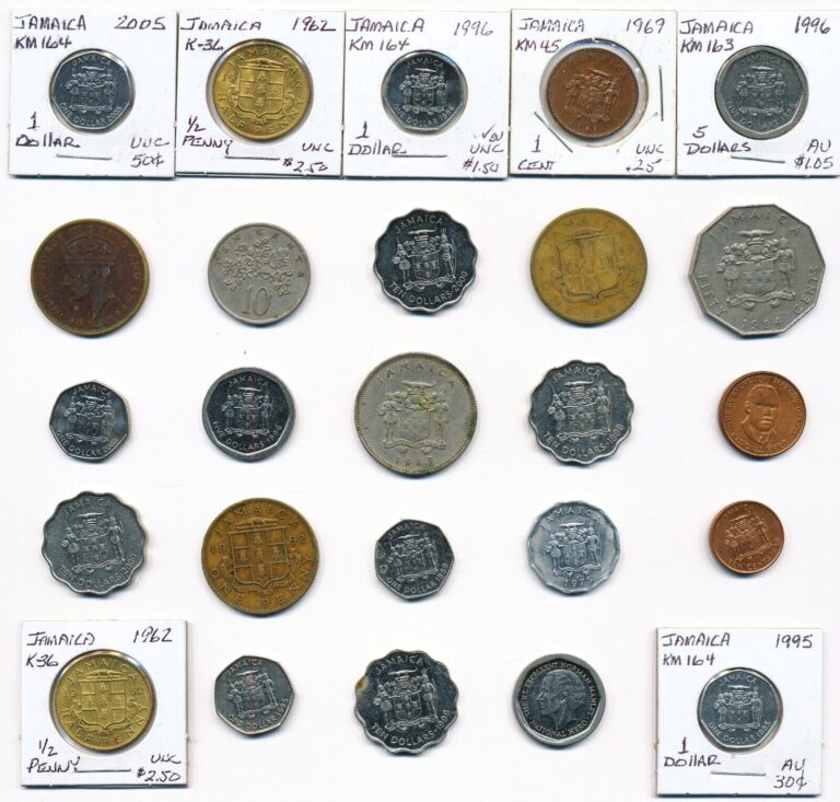 Read more about the article LOT OF 25 ASSORTED JAMAICA COINS