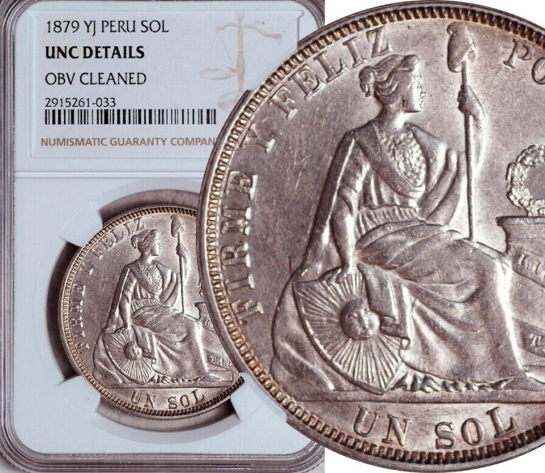 Read more about the article NGC UNC PERU SILVER 1 SOL 1879