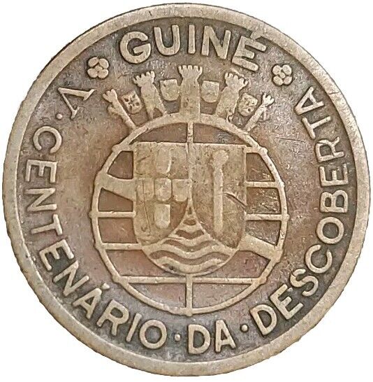 Read more about the article 1946 Guinea-Bissau 50 Centavos Bronze Old Coin KM 6 Portuguese