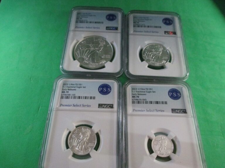 Read more about the article 2023 Fractional Eagle Set FIji Early Release NGC MS 70