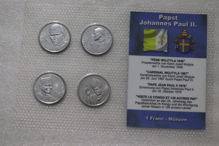 Read more about the article CONGO – 1 FRANC 2004 – 4 SEALED COINS B48 CG31