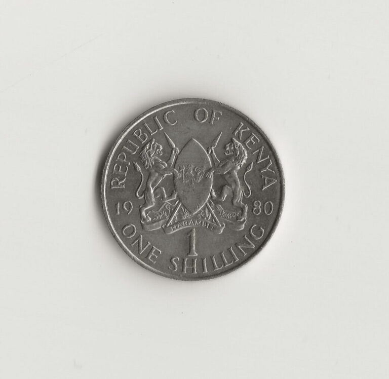 Read more about the article 1980 Kenya – 1 Shilling – 167 – Brass – 10g