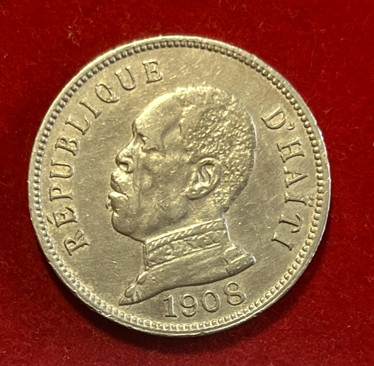 Read more about the article Haiti 1908 50 Centimes KM#56 800K mintage T502