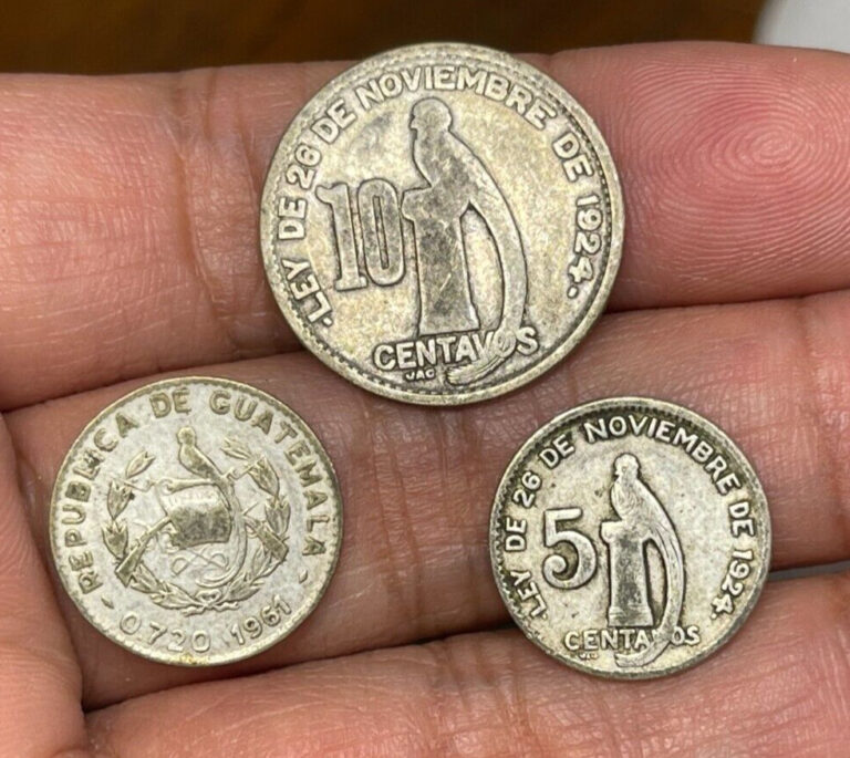 Read more about the article Assorted Guatemala 3 silver Coins lot