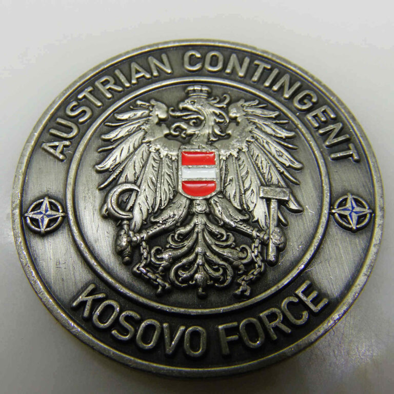 Read more about the article AUSTRIAN CONTINGENT KOSOVO FORCE JOINT LOGISTIC SUPPORT GROUP CHALLENGE COIN