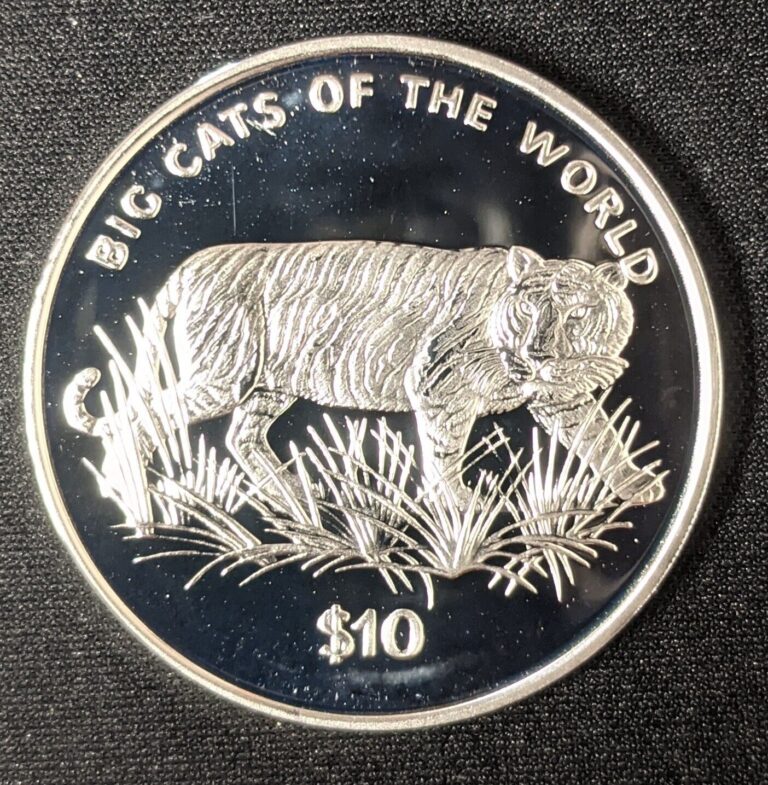 Read more about the article 2001 Sierra Leone $10 ~ Silver Proof ~ Big Cats Tiger