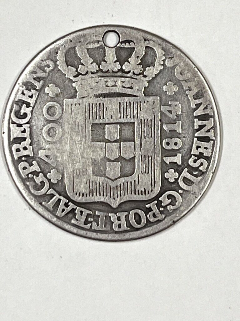 Read more about the article 1814 Portugal 400 Reis Lot#JM7252 Silver!