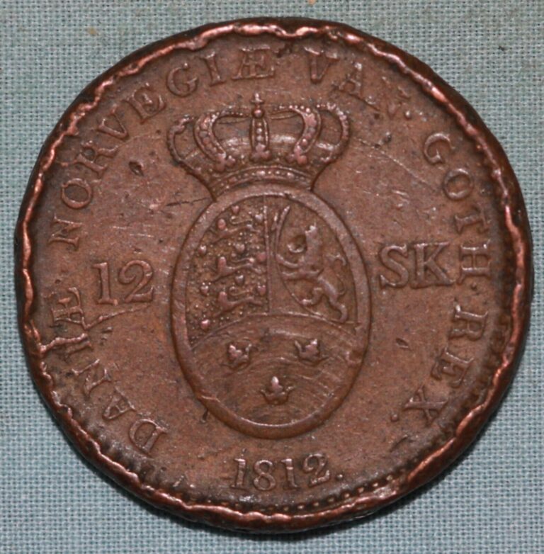 Read more about the article Denmark 1812 ~ Copper 12 Skilling ~ Frederik VI~93 ¢ Tracked shipping