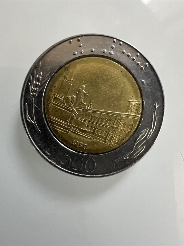 Read more about the article Italian .500 Lire Coin Italy 500 Lire 1990