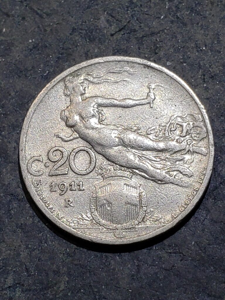 Read more about the article 1911 Italy 20 Centesimi Coin “Flying Nude” #a99oiu