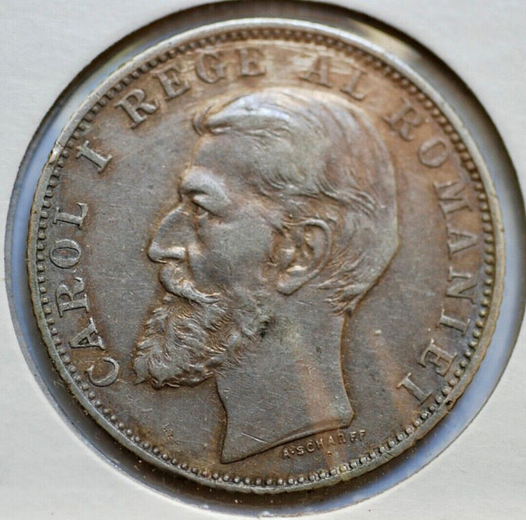 Read more about the article RARE 1901 Romania 1 Leu Silver Coin *XF/AU.