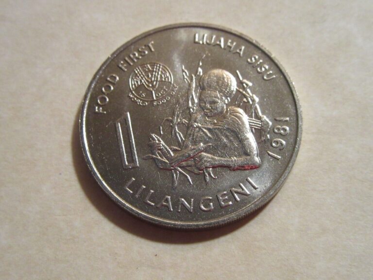 Read more about the article 1981 Swaziland 1 Lilangeni F.A.O. coin  World Food Day C/N  beauties !!!