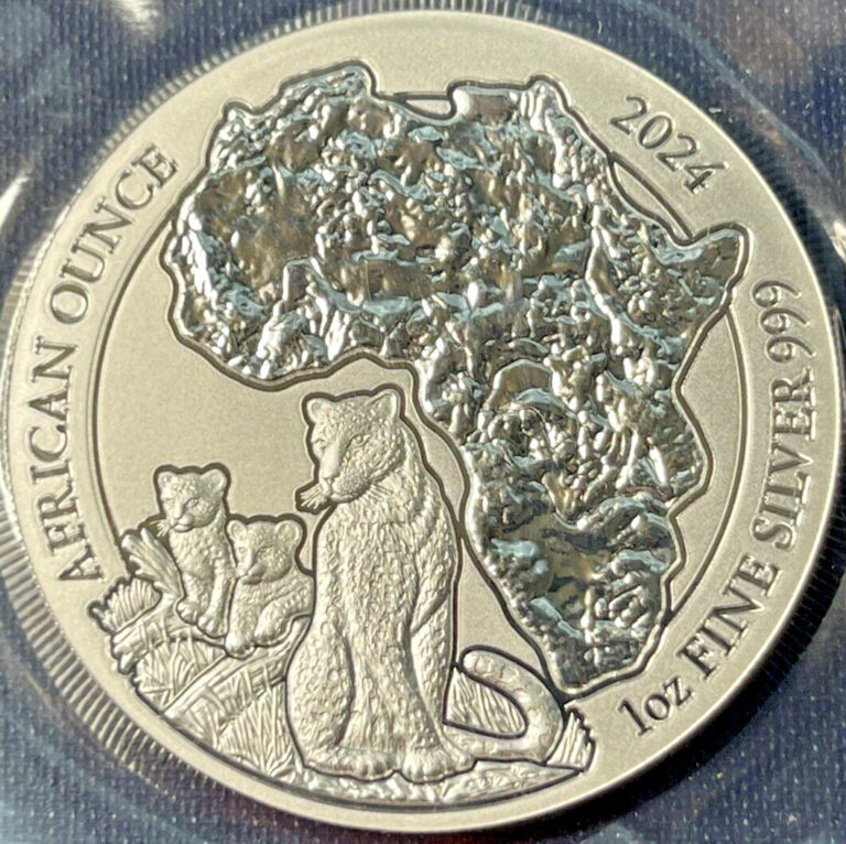 Read more about the article 2024 1 Oz 999 Fine Silver Rwanda African Ounce Leopard Banki Nikuru Y’U Rwanda