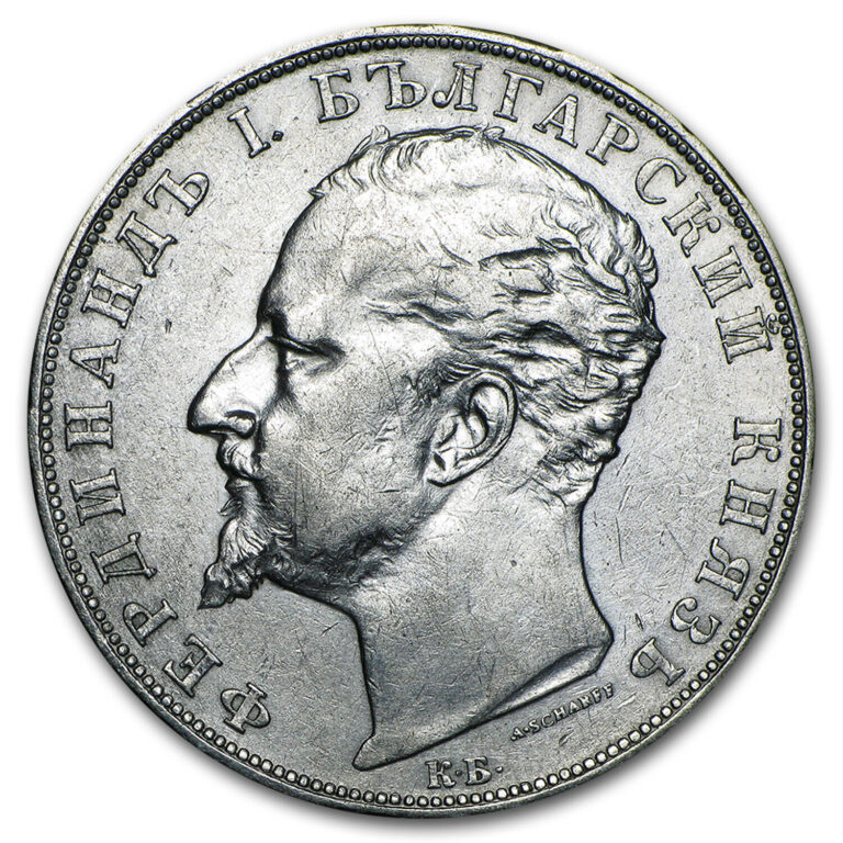 Read more about the article 1892-1894 Bulgaria Silver 5 Leva Ferdinand I Average Circ