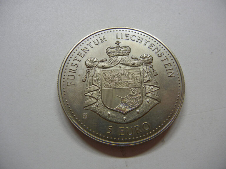 Read more about the article 5 EUROS – Liechtenstein – 1996 coin – Free Shipping