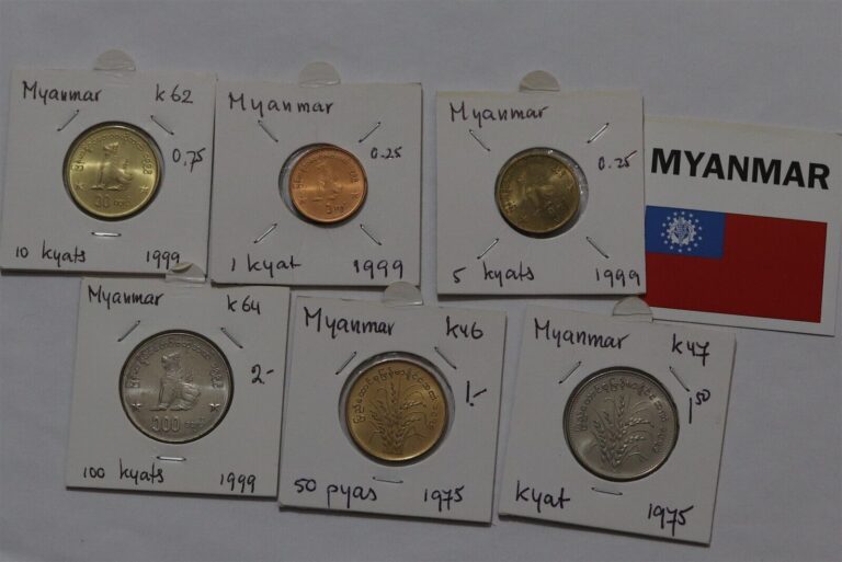 Read more about the article 🧭 🇲🇲 MYANMAR COIN LOT ALL HIGH GRADE B66 #455