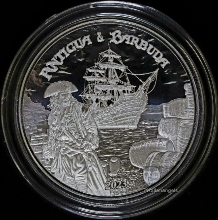 Read more about the article 2023 Rum Runner Antigua and Barbuda EC8 Silver PL 1 oz Coin (In Capsule)