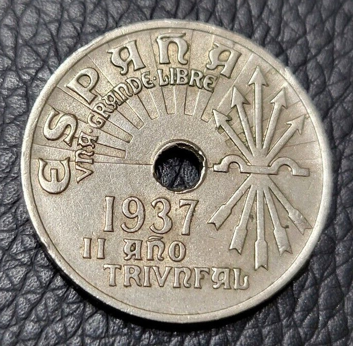 Read more about the article 1937 Spain 25 Centimos Coin