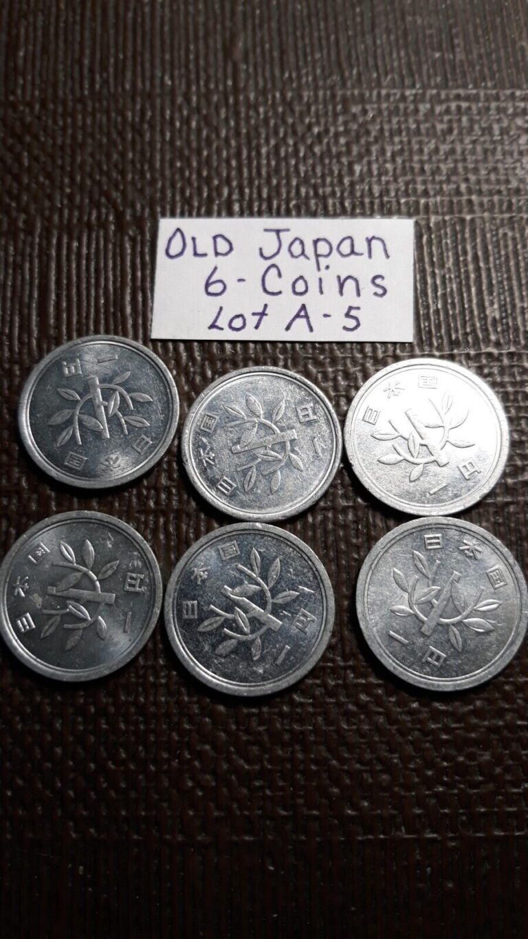 Read more about the article From Old Japan 6 Coins   All  1 Yen   Very Nice Coins   Lot A-5