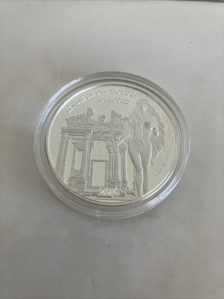 Read more about the article 2015 Burkina Faso Silver 1 Oz  Prooflike Coin Aphrodite In Capsule
