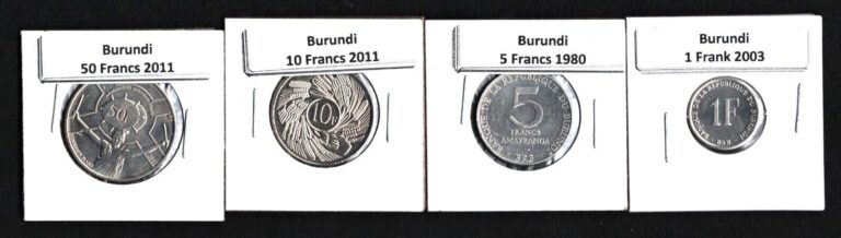 Read more about the article BURUNDI 1980-2011 SET OF 4 COINS