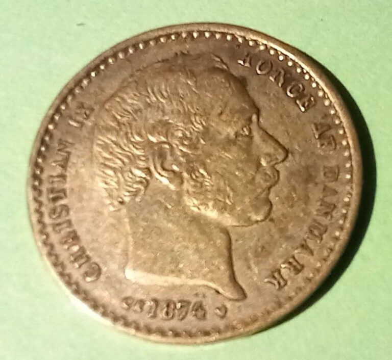 Read more about the article Denmark 1874~ Silver 25 Ore~ Christan IX