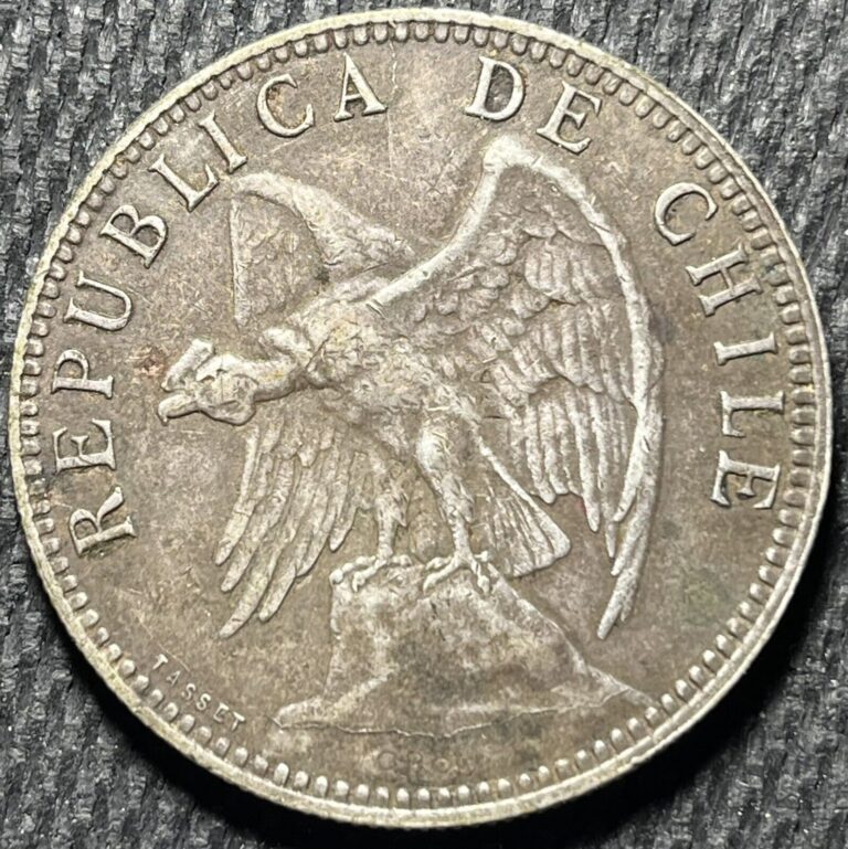 Read more about the article Circulated 1895 Chile Silver Un Peso