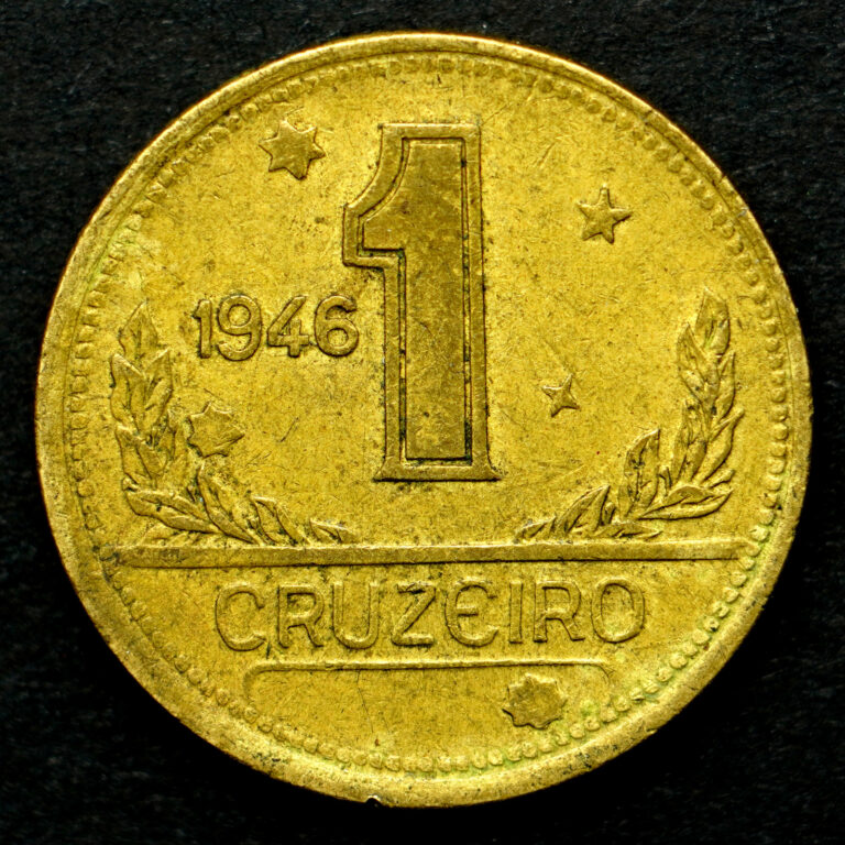 Read more about the article 1946 Brazil 1 Cruzeiro Coin  km558 – Nice Coin 🇧🇷