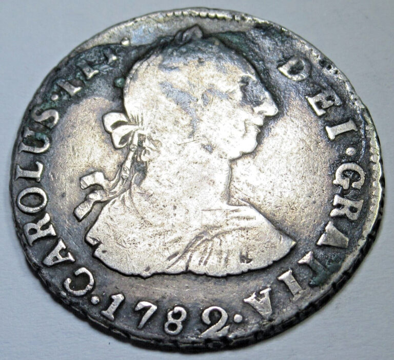 Read more about the article 1782 Spanish Bolivia Silver 2 Reales Genuine Antique Colonial 1700’s Pirate Coin