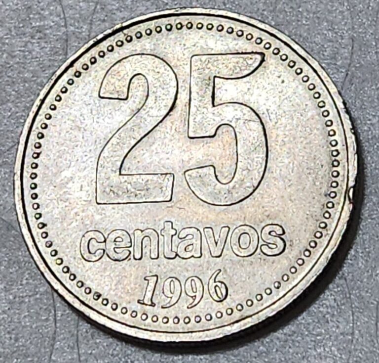 Read more about the article ARGENTINA 🇦🇷 25 CENTAVOS COIN 1996