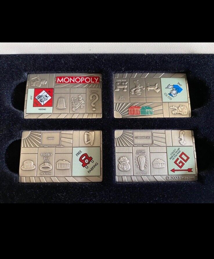 Read more about the article 2023 Samoa Monopoly Game Board Coin – 4 x 1 oz  .999 Silver Antiqued Bar Set