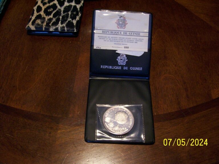 Read more about the article Republic of Guinea 250 Francs Silver Proof 1970 w/OGP