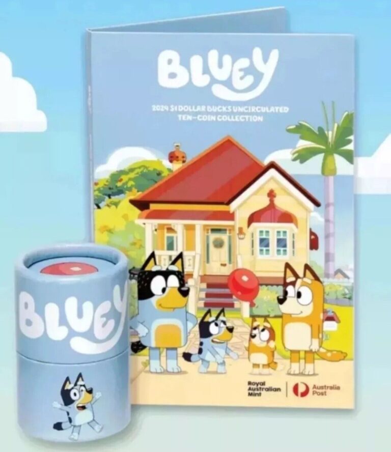 Read more about the article Australia 2024 $1 Bluey 10-Coin Folder Set includes Tube.