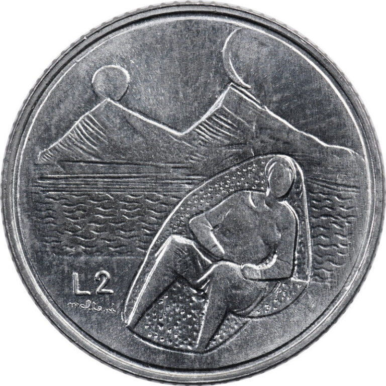 Read more about the article San Marino – 2 Lire – 1976 – Unc – Sitting Woman