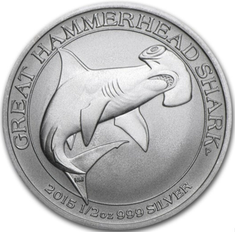 Read more about the article 2015 Australia 1/2 oz Silver Great Hammerhead Shark in Air-Tite Capsule