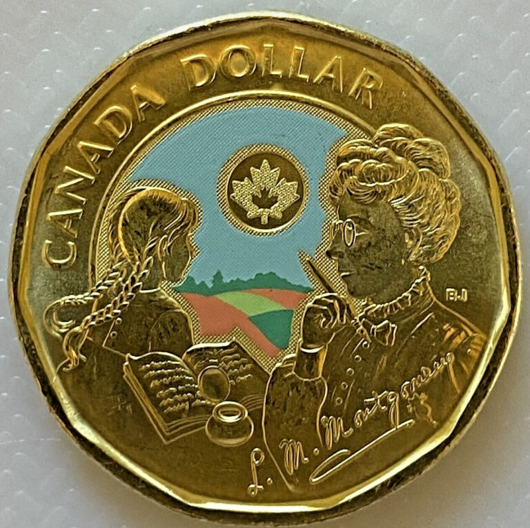 Read more about the article 2024 CANADA $1 DOLLAR 150th ANNIVERSARY BIRTH OF L.M. MONTGOMERY LOONIE COIN