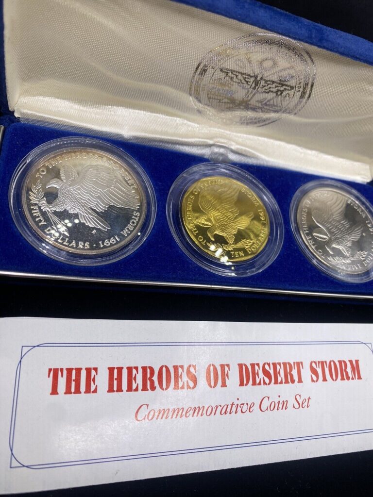 Read more about the article 1991 Marshall Islands Heroes of Desert Storm Commemorative Coin 3pc Set