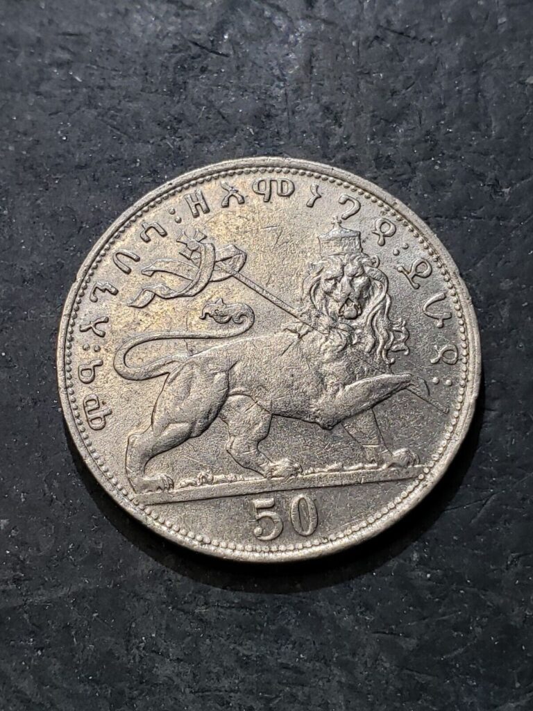 Read more about the article 1923 (1931) ETHIOPIA 50 MATONAS COIN