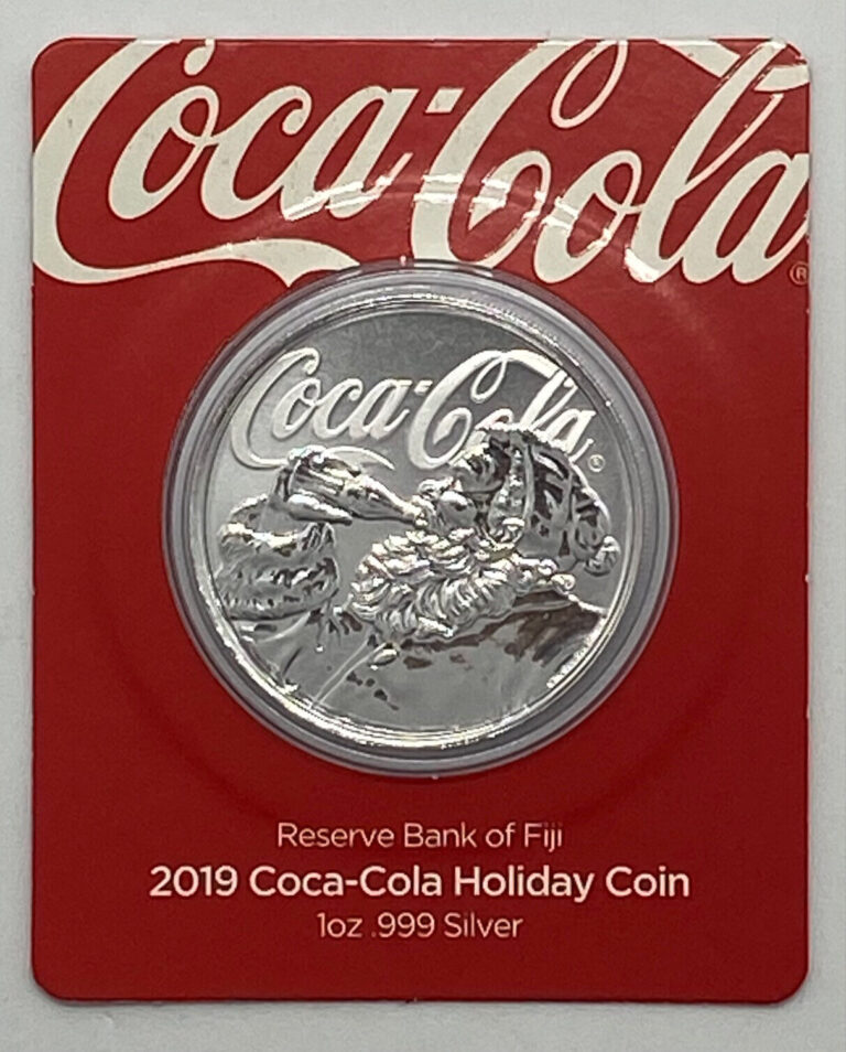 Read more about the article 2019 $1 Fiji Coca-Cola Holiday Coin 1 oz Silver COA Santa Claus