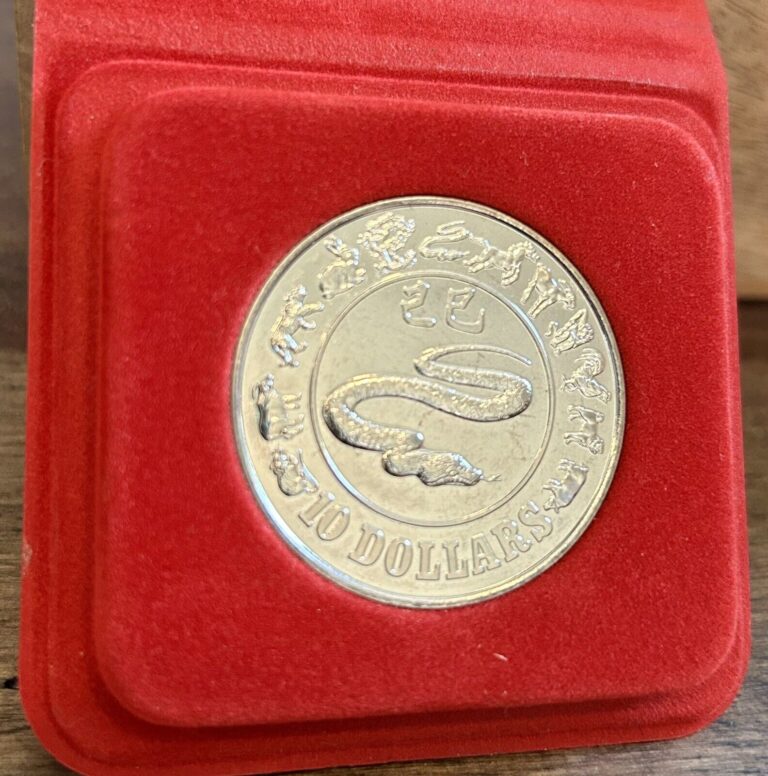 Read more about the article Singapore 1989 Ten Dollar Coin Year of the Snake Silver Uncirculated – Mint