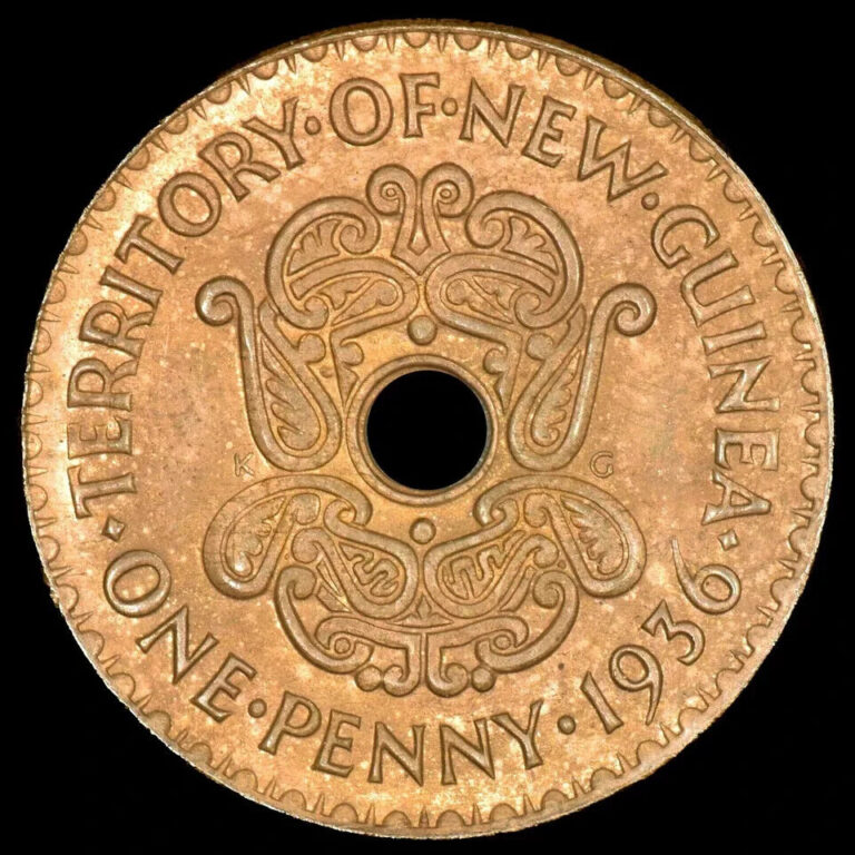 Read more about the article 1936 NEW GUINEA 1 PENNY ✪ UNCIRCULATED UNC ✪ TERRITORY COIN BU MS RB ◢TRUSTED◣