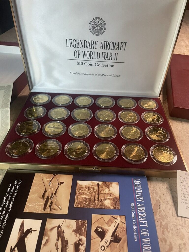 Read more about the article 1991 Marshall Islands Legendary Aircraft of World War II $10 Coin Collection Set