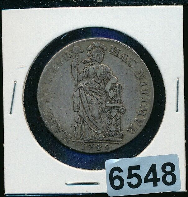 Read more about the article Netherlands HOLLAND Gulden KM# 73 – 1749 – SCARCE SILVER COIN – #6548